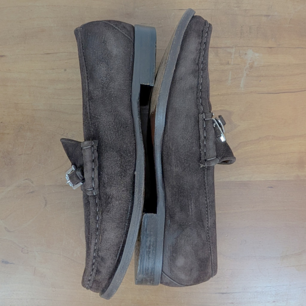 Ralph Lauren Collection Italian Made ladies' Suede Loafers 8B - Picture 4 of 8
